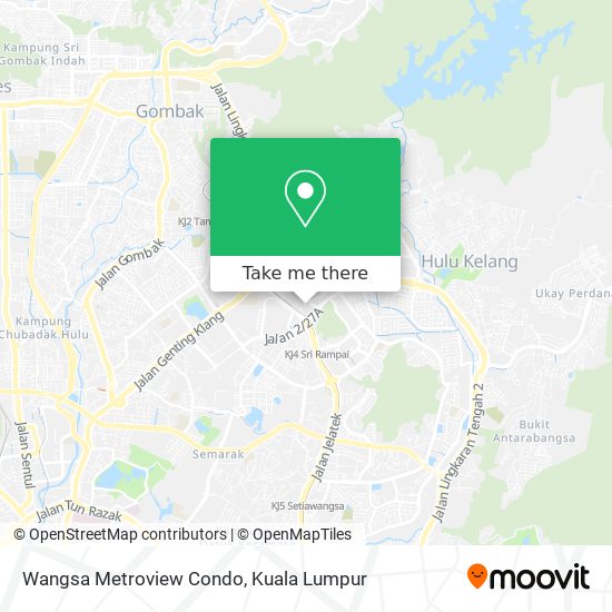 Peta Wangsa Metroview Condo
