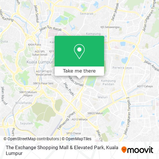 The Exchange Shopping Mall & Elevated Park map