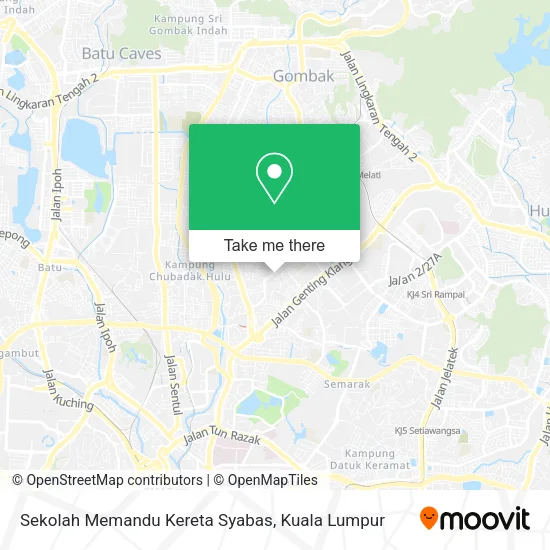 Sekolah Memandu Kereta Syabas map