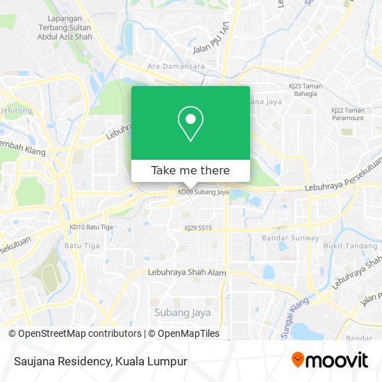 Saujana Residency map