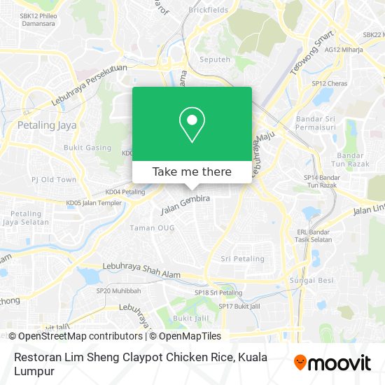 Restoran Lim Sheng Claypot Chicken Rice map