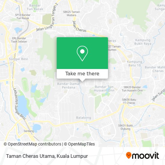 Peta Taman Cheras Utama