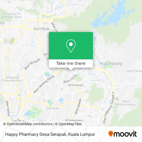 Happy Pharmacy Desa Setapak map