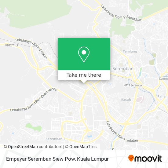 Empayar Seremban Siew Pow map