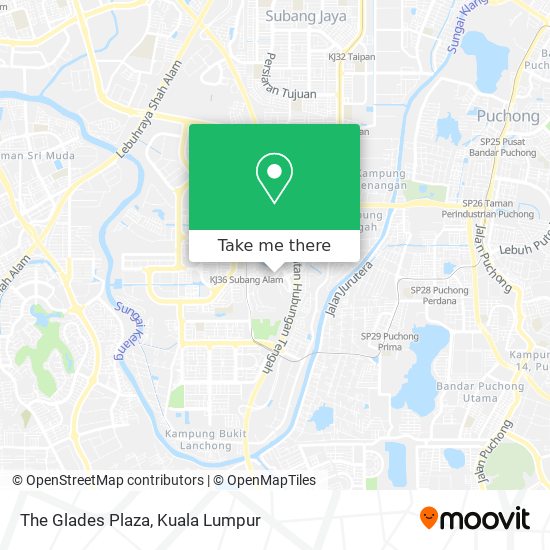 The Glades Plaza map