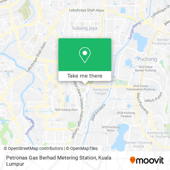 Petronas Gas Berhad Metering Station map