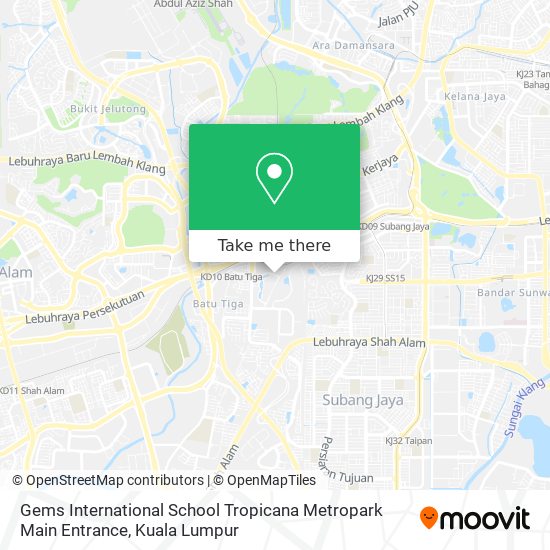 Gems International School Tropicana Metropark Main Entrance map