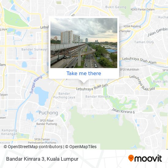 Bandar Kinrara 3 map