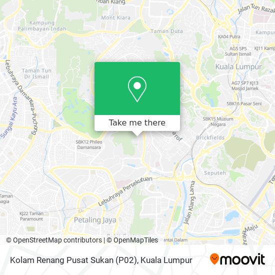 Kolam Renang Pusat Sukan (P02) map