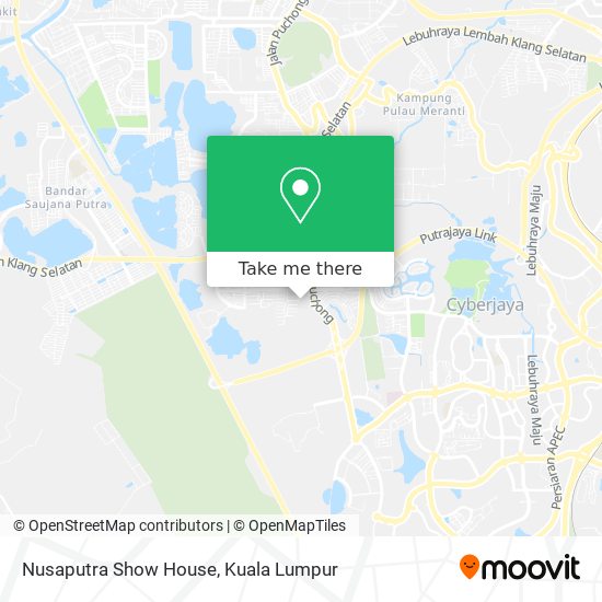Nusaputra Show House map