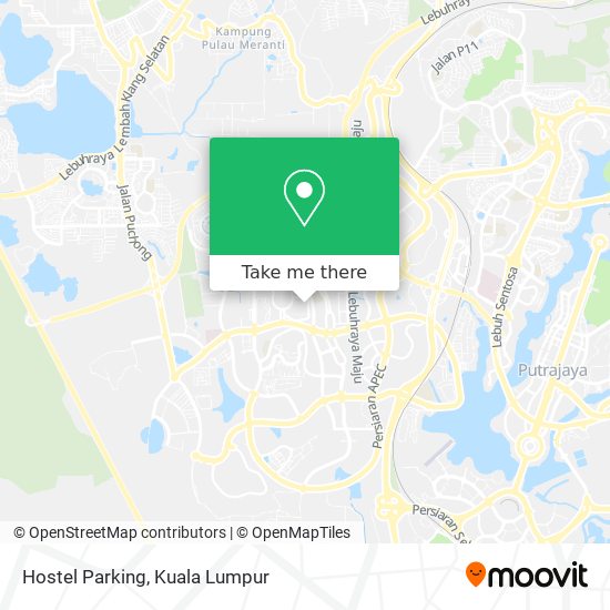 Hostel Parking map