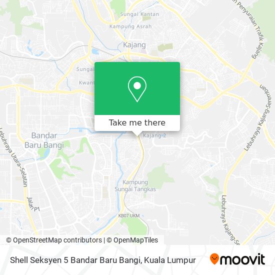 Peta Shell Seksyen 5 Bandar Baru Bangi