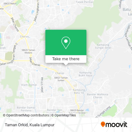 Taman Orkid map