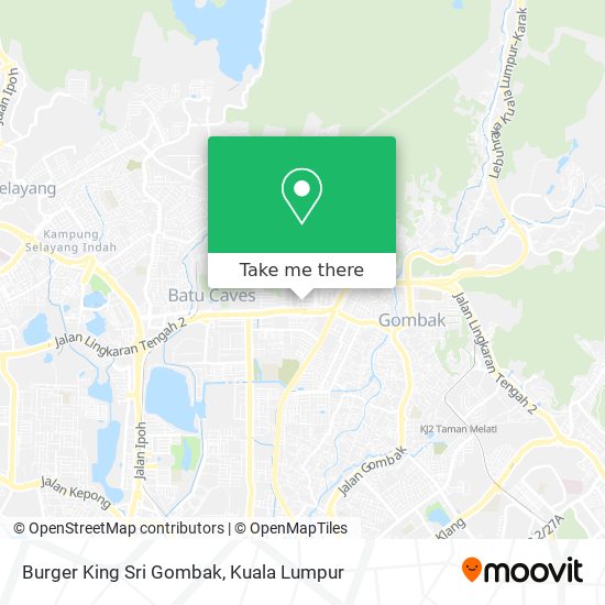 Burger King Sri Gombak map