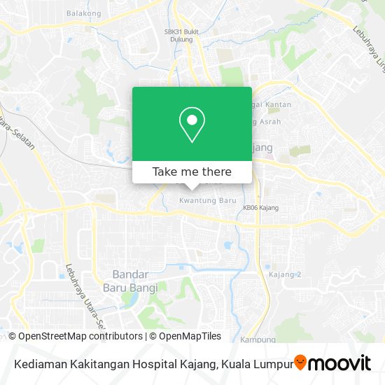 Kediaman Kakitangan Hospital Kajang map