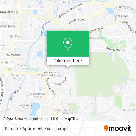 Semarak Apartment map