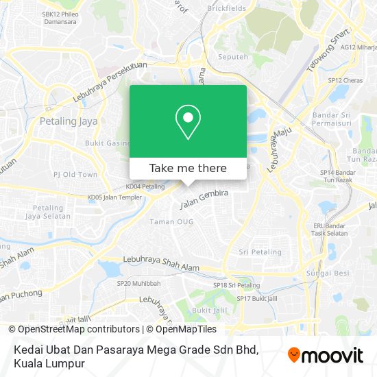 Kedai Ubat Dan Pasaraya Mega Grade Sdn Bhd map