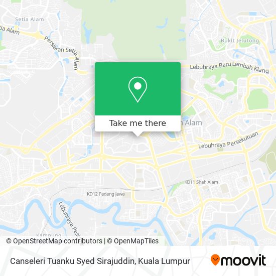 Peta Canseleri Tuanku Syed Sirajuddin