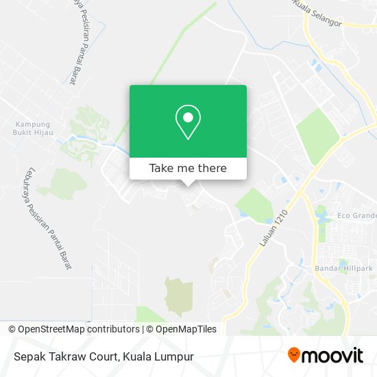 Sepak Takraw Court map