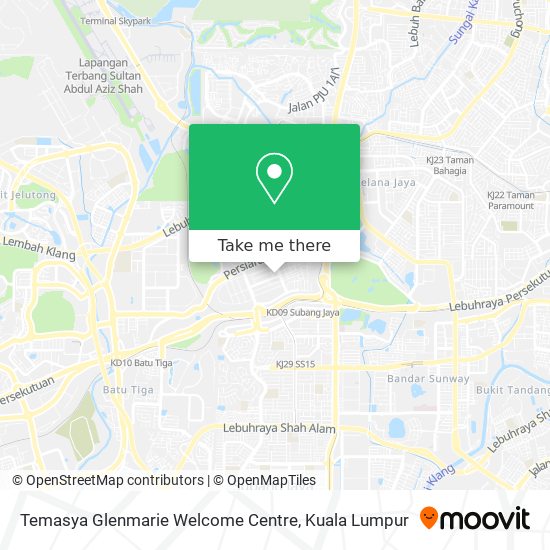 Temasya Glenmarie Welcome Centre map