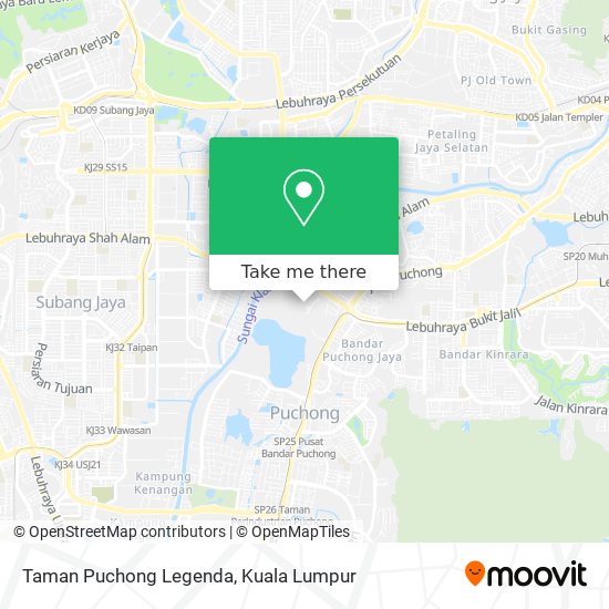 Taman Puchong Legenda map