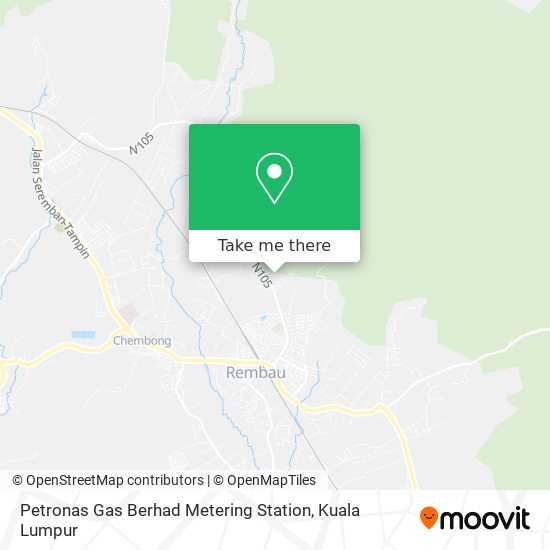 Peta Petronas Gas Berhad Metering Station