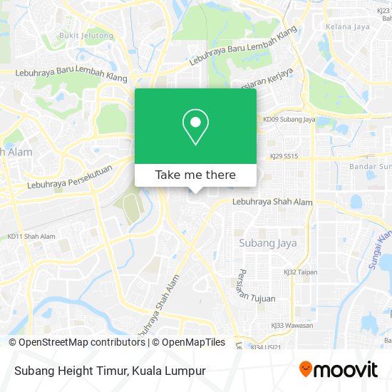 Subang Height Timur map