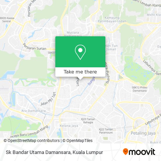 Sk Bandar Utama Damansara map