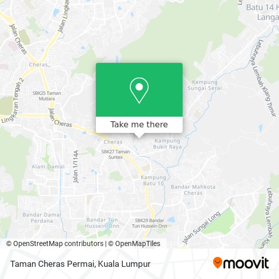 Taman Cheras Permai map