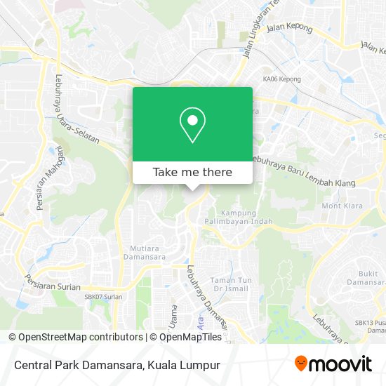 Peta Central Park Damansara