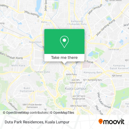 Duta Park Residences map