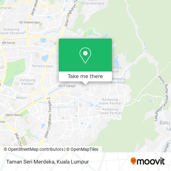 Taman Seri Merdeka map