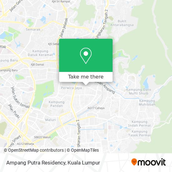 Peta Ampang Putra Residency