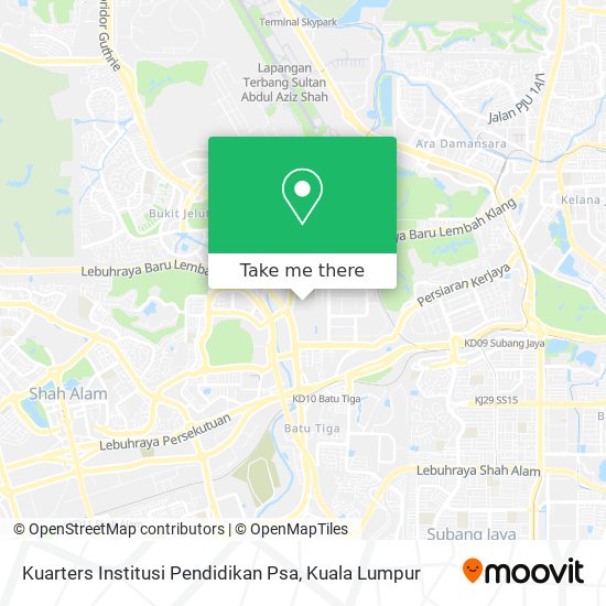 Peta Kuarters Institusi Pendidikan Psa