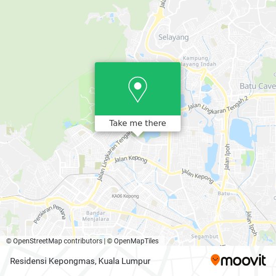 Residensi Kepongmas map