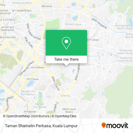 Taman Shamelin Perkasa map