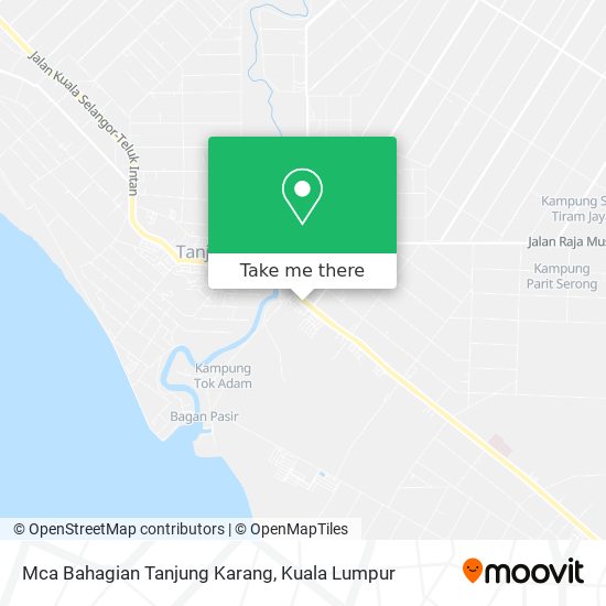 Mca Bahagian Tanjung Karang map