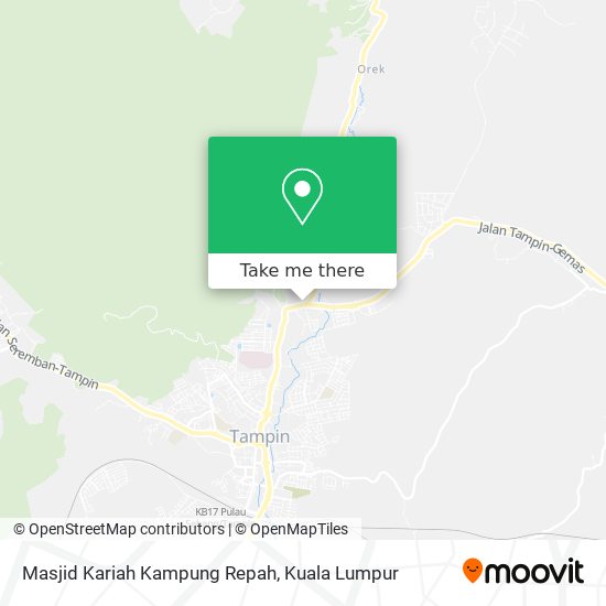 Masjid Kariah Kampung Repah map