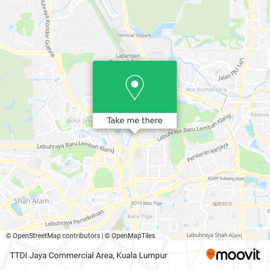 TTDI Jaya Commercial Area map