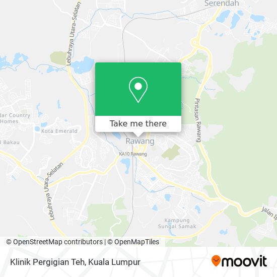 Klinik Pergigian Teh map