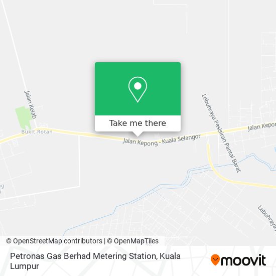 Petronas Gas Berhad Metering Station map