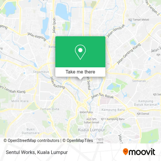 Sentul Works map