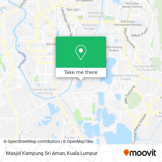 Peta Masjid Kampung Sri Aman