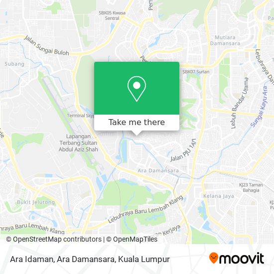 Ara Idaman, Ara Damansara map