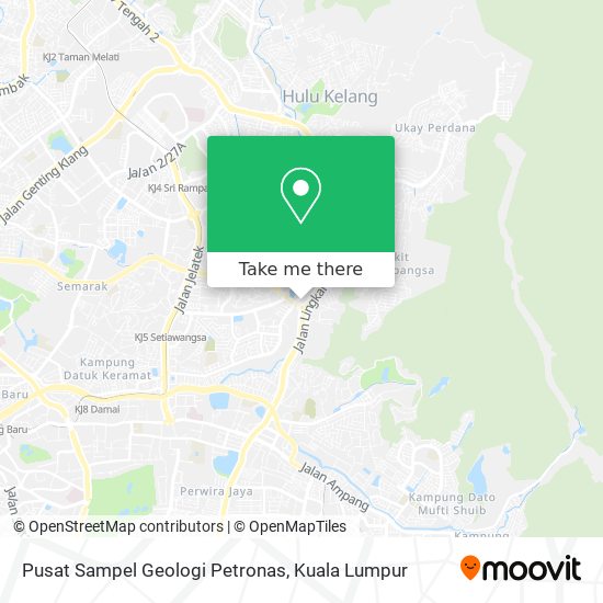 Pusat Sampel Geologi Petronas map