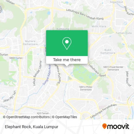 Elephant Rock map