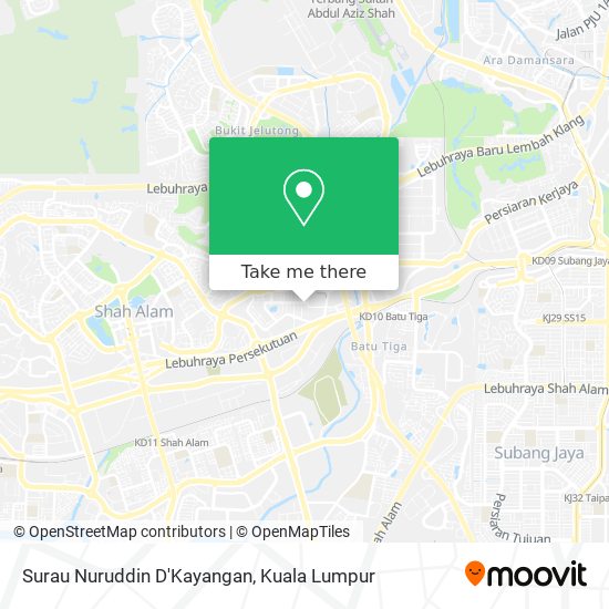 Surau Nuruddin D'Kayangan map