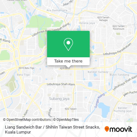 Liang Sandwich Bar / Shihlin Taiwan Street Snacks map