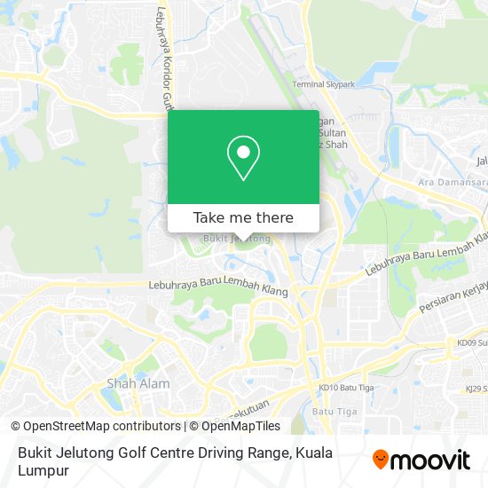 Peta Bukit Jelutong Golf Centre Driving Range