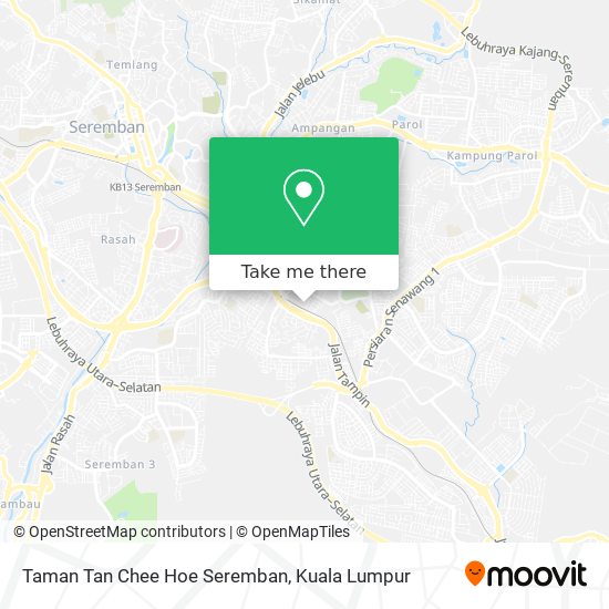 Peta Taman Tan Chee Hoe Seremban